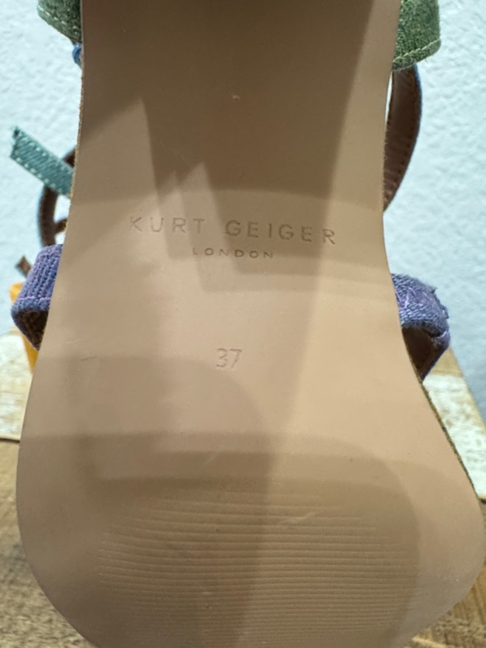 Kurt Geiger Hampton Rainbow Heel Sandals Size 37 / 7 - Picture 10 of 10
